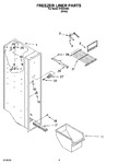 Diagram for 04 - Freezer Liner Parts
