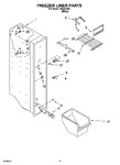 Diagram for 04 - Freezer Liner Parts