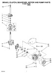 Diagram for 04 - Brake, Clutch, Gearcase, Motor And Pump Parts