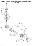 Diagram for 04 - Brake, Clutch, Gearcase, Motor And Pump Parts