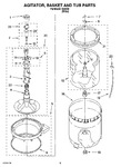 Diagram for 03 - Agitator, Basket And Tub Parts