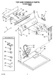 Diagram for 02 - Top And Console Parts