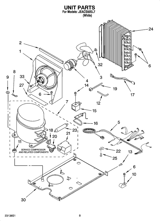 Diagram for JEACS50SL7