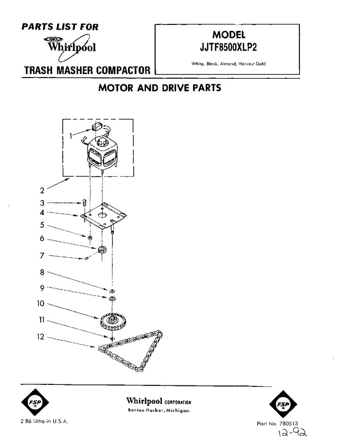 Diagram for JJTF8500XLP2