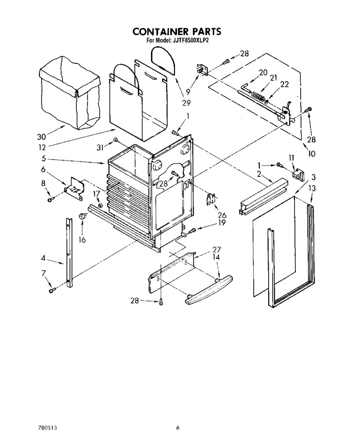 Diagram for JJTF8500XLP2