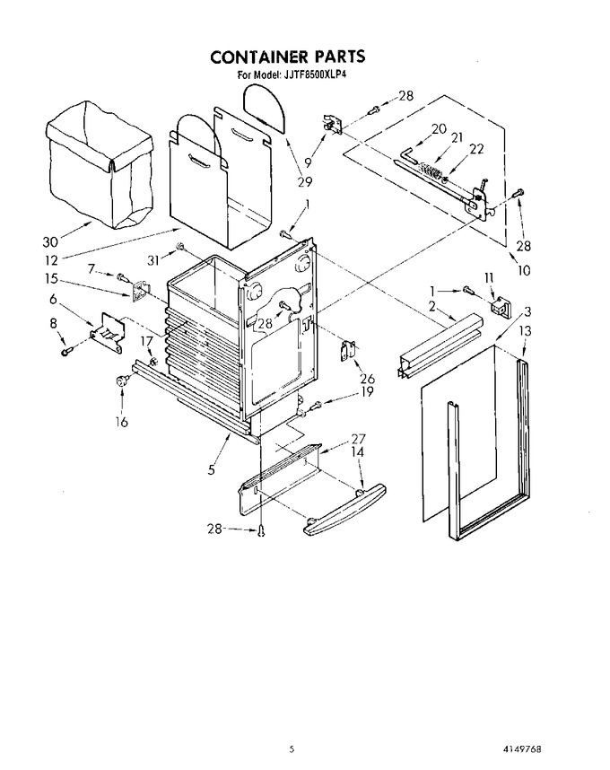 Diagram for JJTF8500XLP4