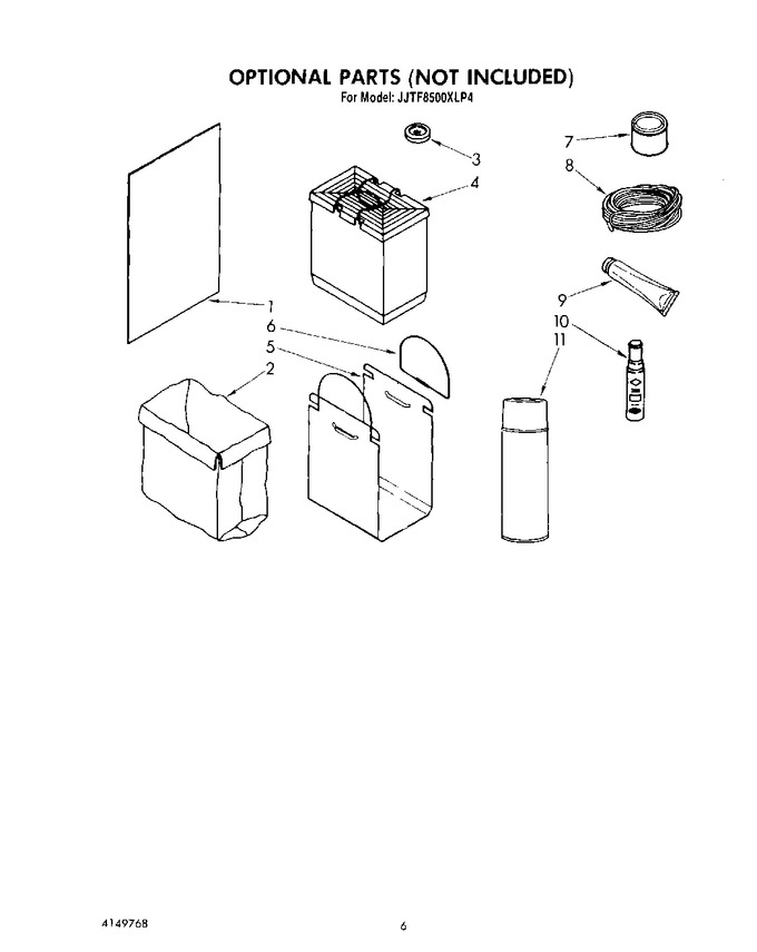 Diagram for JJTF8500XLP4