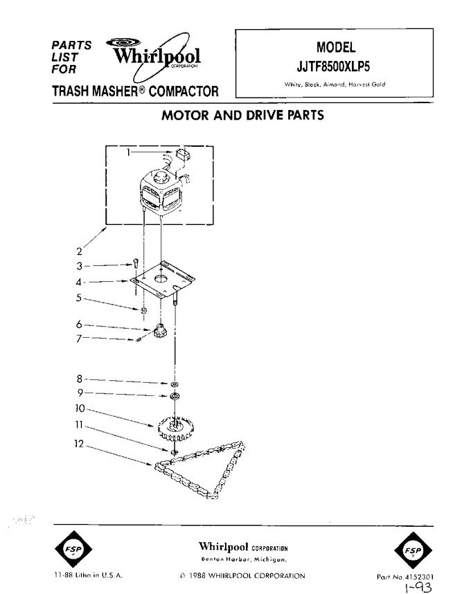Diagram for JJTF8500XLP5
