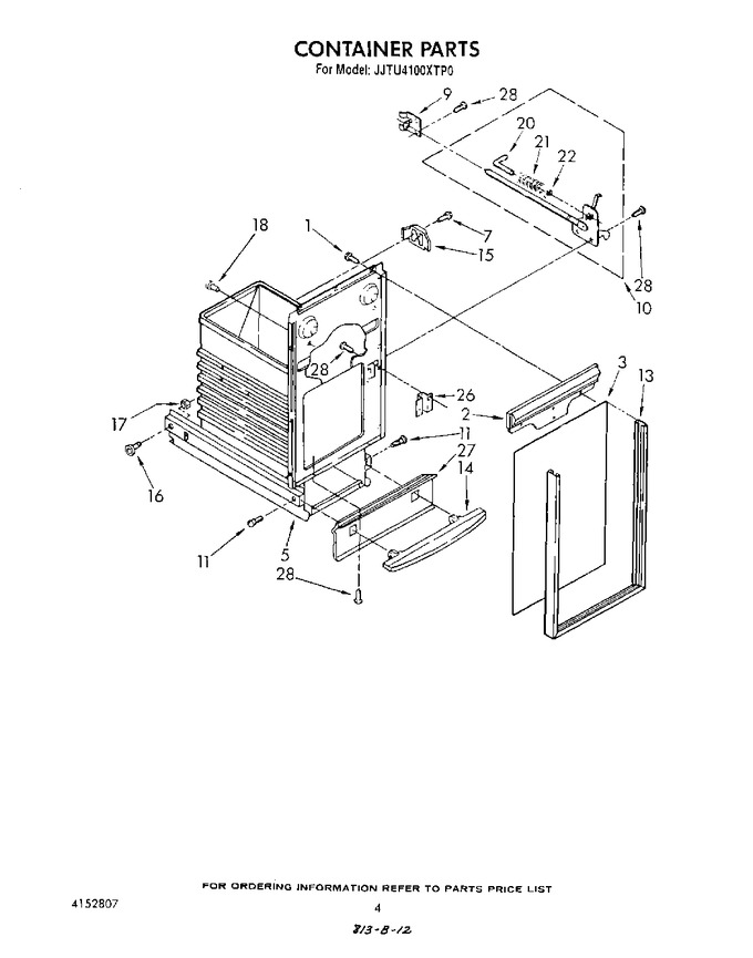 Diagram for JJTU4100XTP0