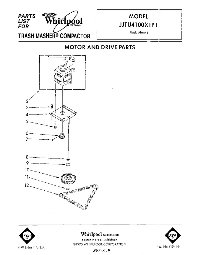 Diagram for JJTU4100XTP1