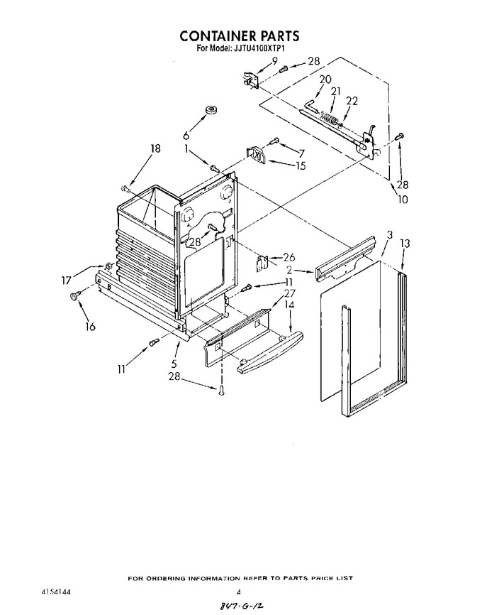 Diagram for JJTU4100XTP1