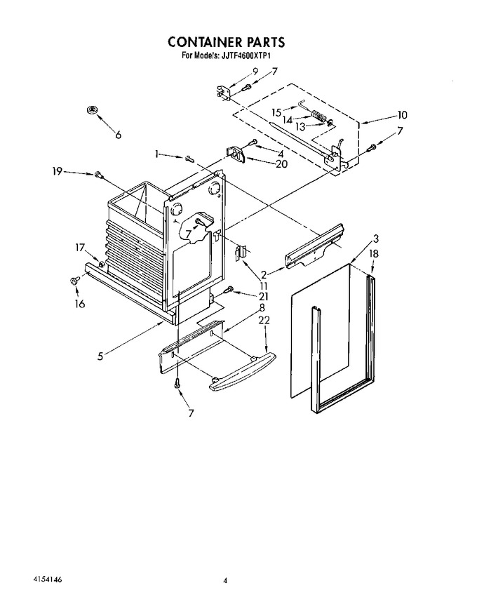 Diagram for JJTU4600XTP1