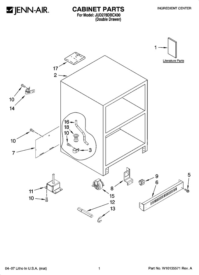 Diagram for JUD278DBCX00
