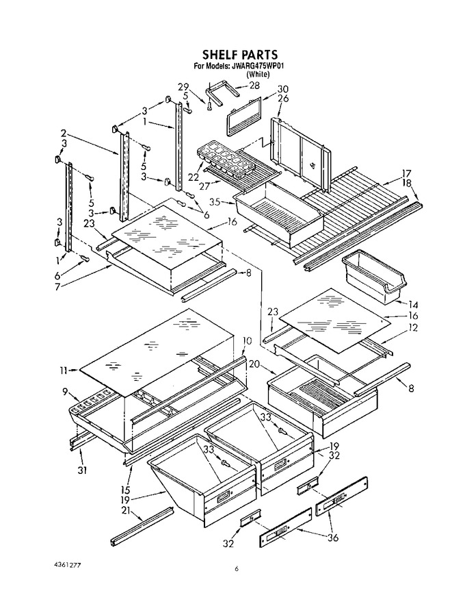 Diagram for JWARG475WP01
