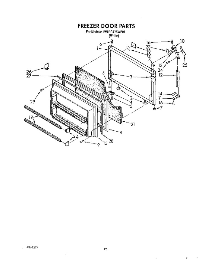Diagram for JWARG475WP01