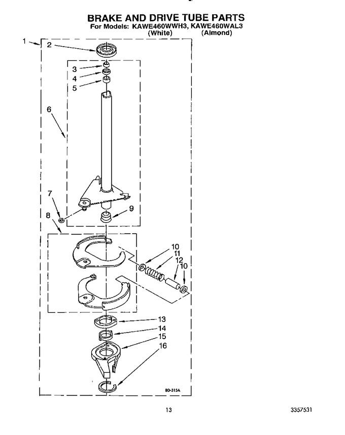 Diagram for KAWE460WWH3