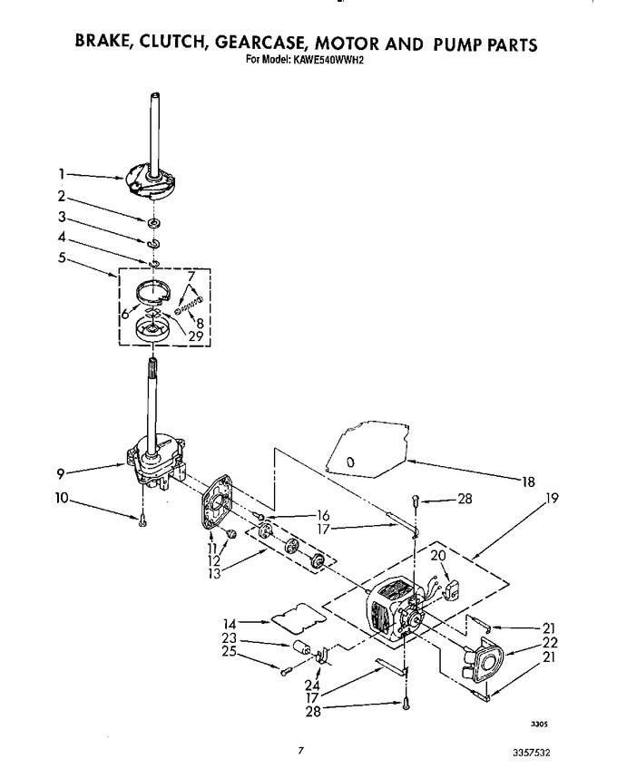 Diagram for KAWE540WAL2