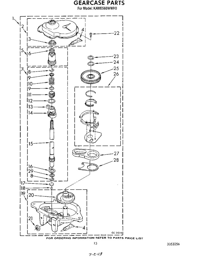 Diagram for KAWE560WWH0