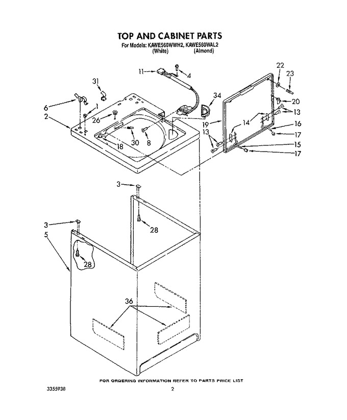Diagram for KAWE560WAL2