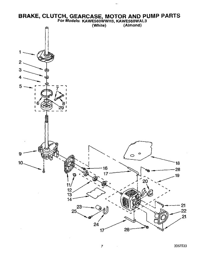 Diagram for KAWE560WWH3