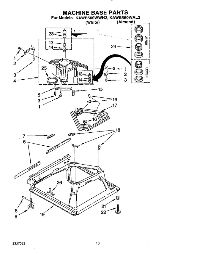 Diagram for KAWE560WWH3