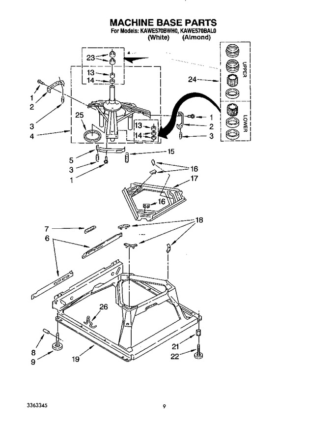 Diagram for KAWE570BWH0
