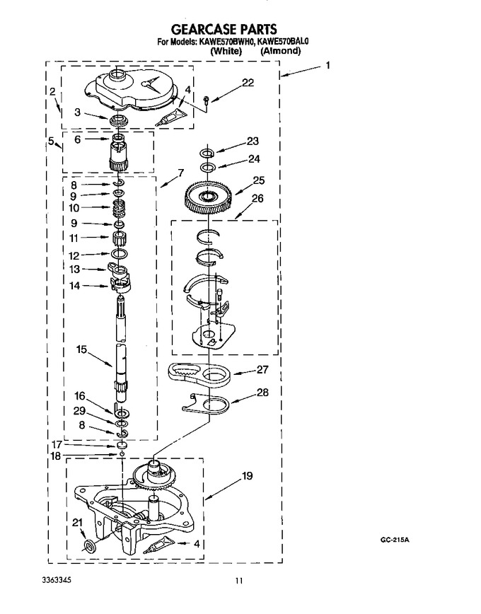 Diagram for KAWE570BAL0