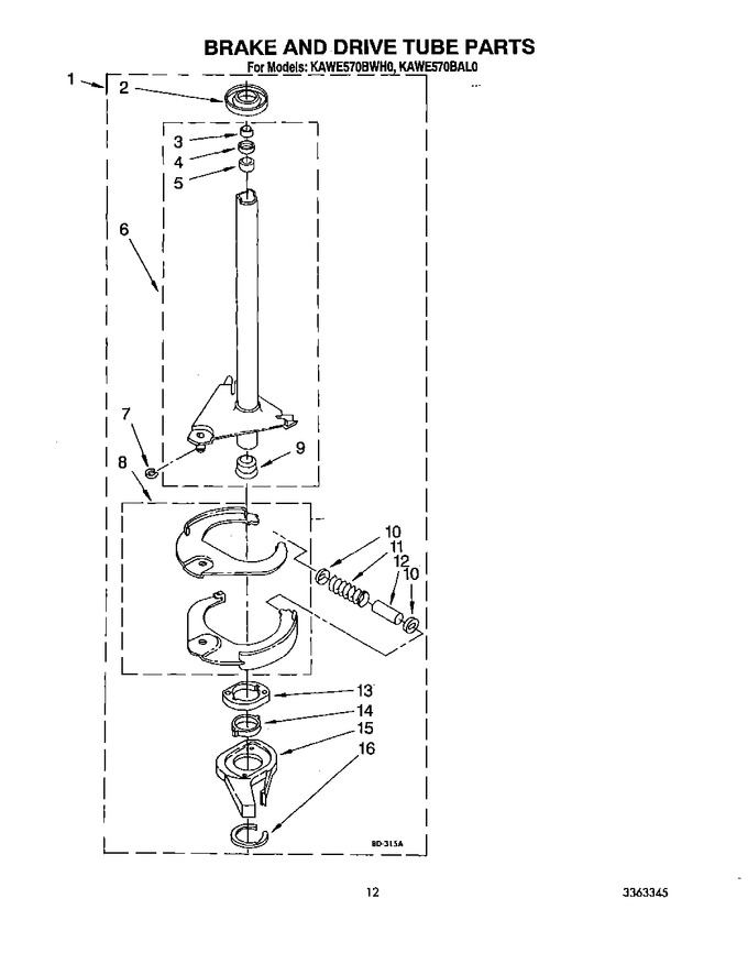 Diagram for KAWE570BWH0