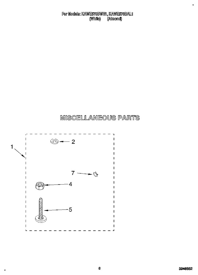 Diagram for KAWE570BAL1