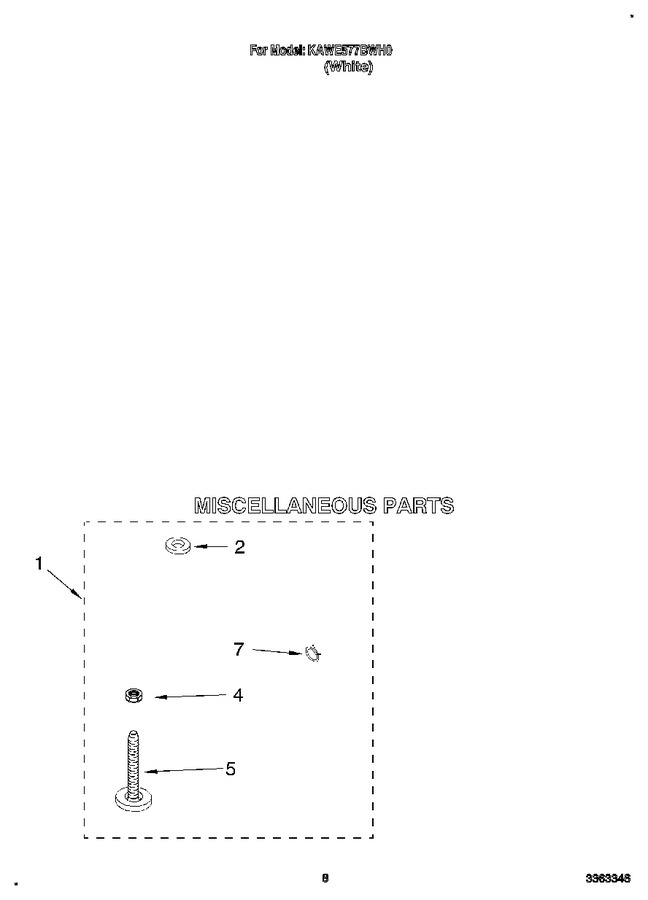 Diagram for KAWE577BWH0