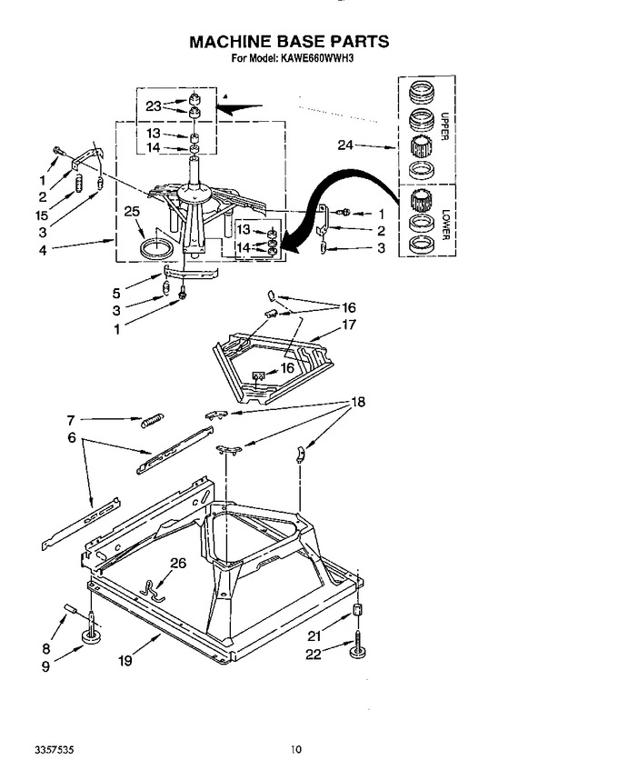 Diagram for KAWE660WWH3