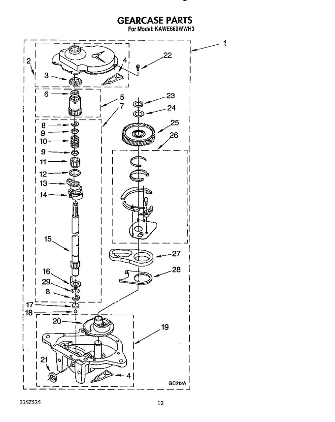 Diagram for KAWE660WAL3