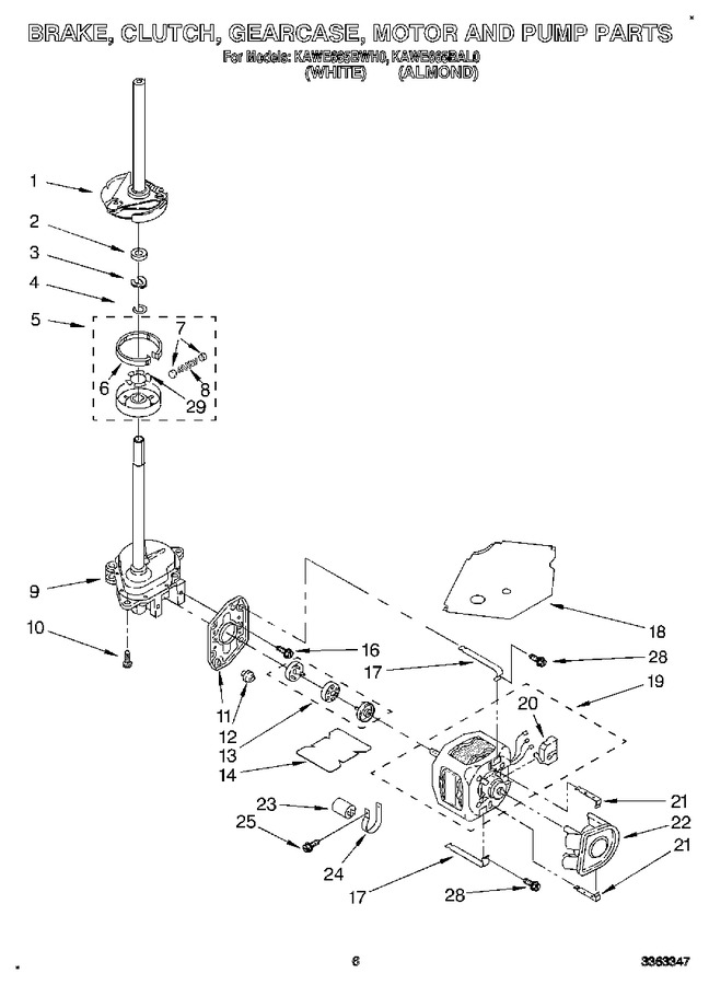 Diagram for KAWE665BWH0