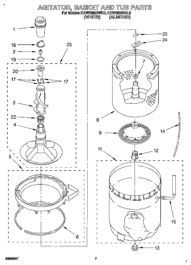 Diagram for KAWE665BWH0