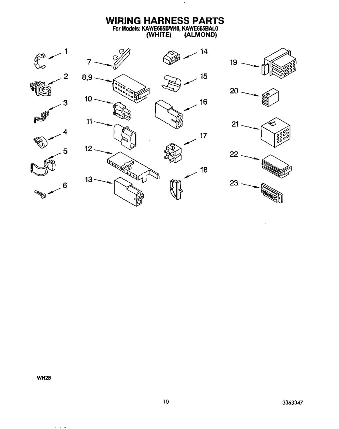 Diagram for KAWE665BWH0