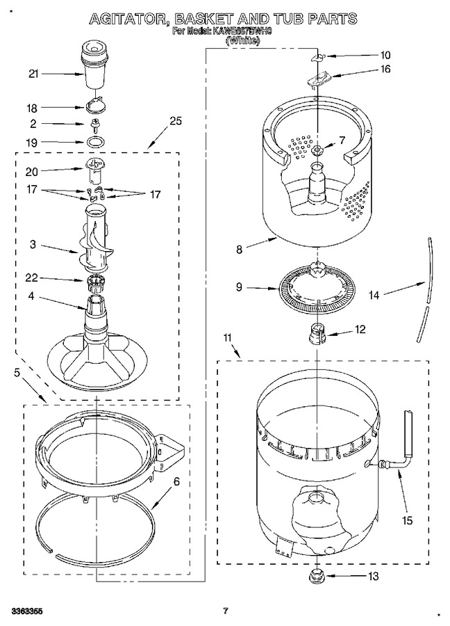 Diagram for KAWE667BWH0
