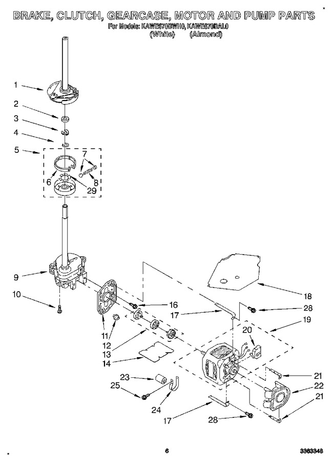 Diagram for KAWE670BAL0