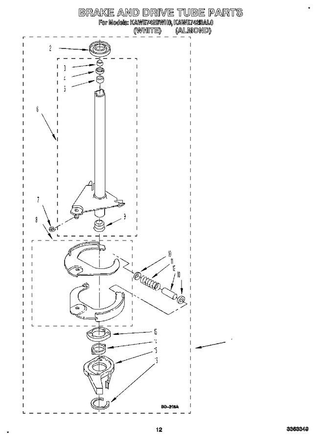 Diagram for KAWE742BAL0