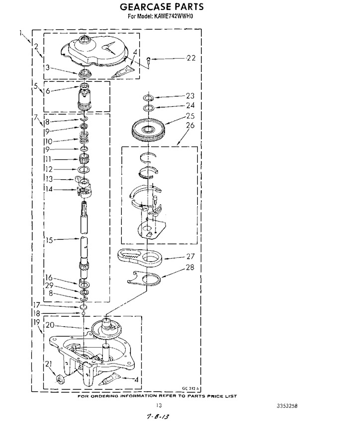 Diagram for KAWE742WAL0