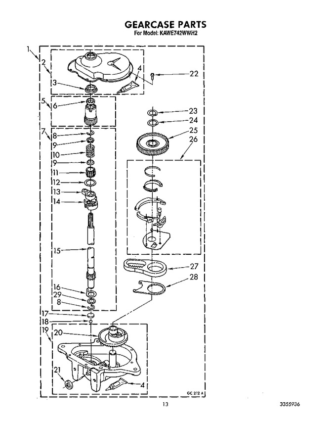 Diagram for KAWE742WAL2