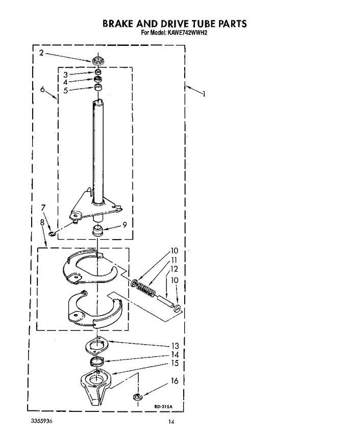 Diagram for KAWE742WAL2