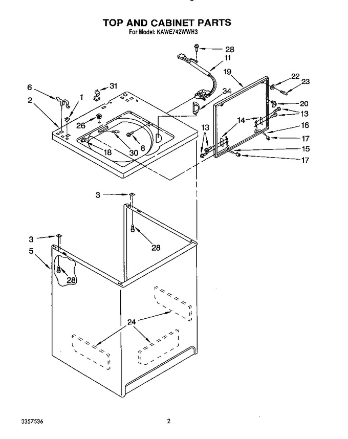 Diagram for KAWE742WWH3