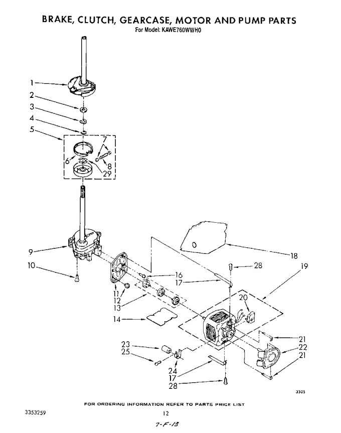 Diagram for KAWE760WAL0