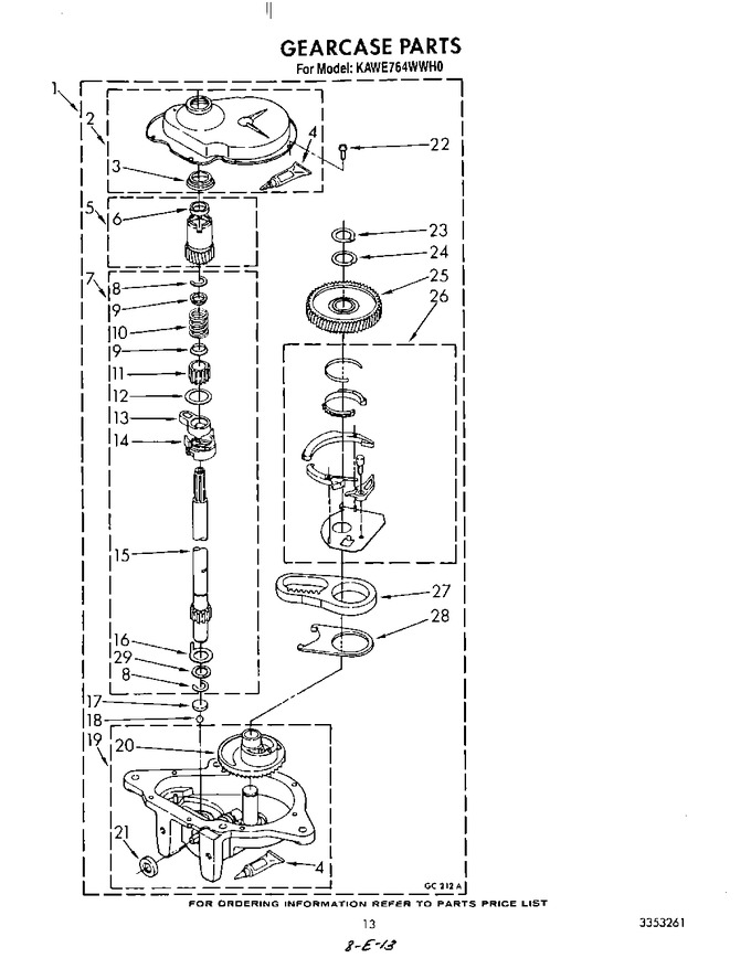 Diagram for KAWE764WAL0