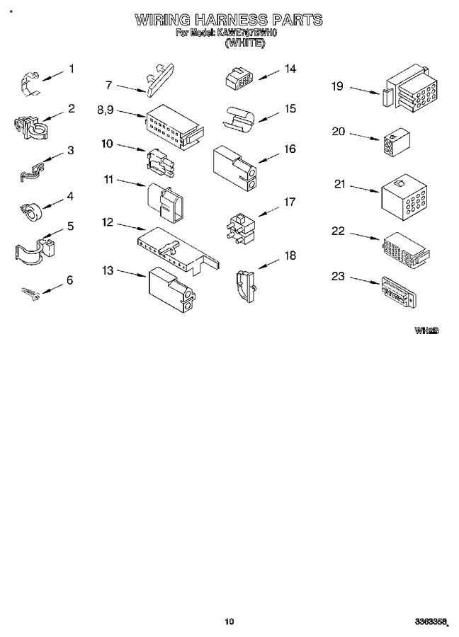 Diagram for KAWE767BWH0
