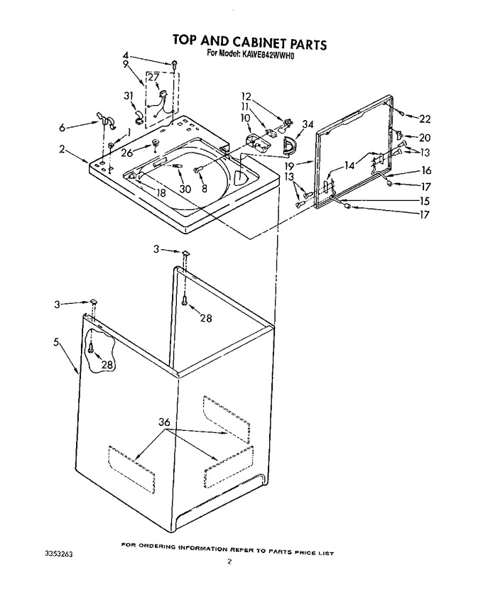 Diagram for KAWE842WAL0