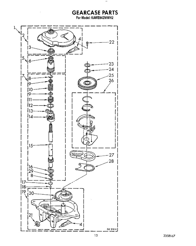 Diagram for KAWE842WWH2