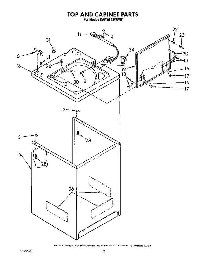 Diagram for KAWE842WWH1