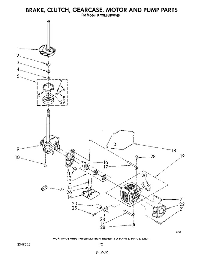 Diagram for KAWE850VAL0