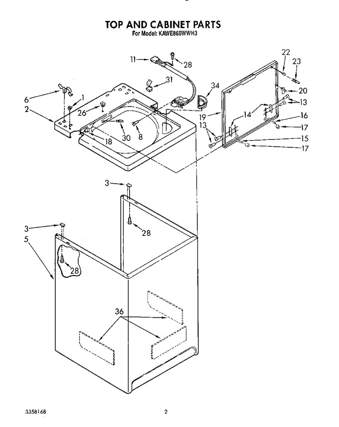 Diagram for KAWE860WAL3